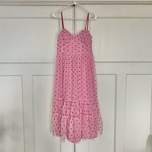 Betsey Johnson pink hearts tulle dress - NWT, RUNS SMALL!!